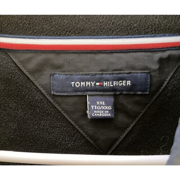 Tommy Hilfiger Men’s Bomber Yacht Ribbed Fleece Gray Black Bomber Jacket-XXL - Picture 9 of 12